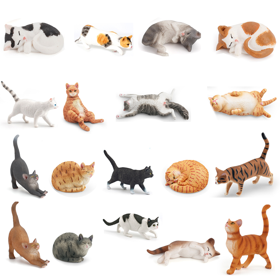 Kids Toys Home - Realistic Cute Kitty Lazy Pastoral Cat