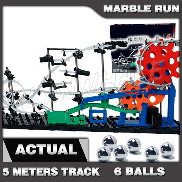 Marble Run Set - 560cm Rail Marble Run Gear Drive