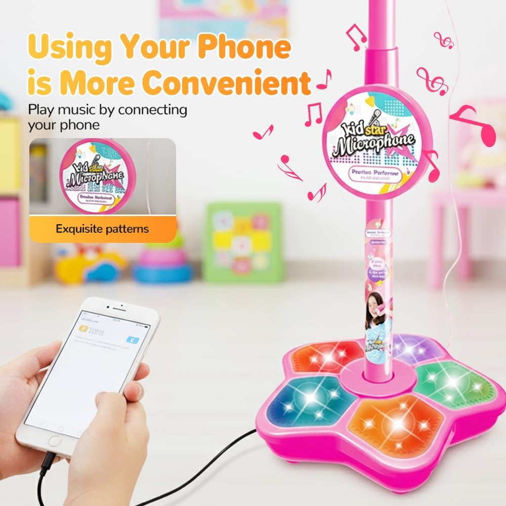Kids Microphone Stand Toy Port - đánh giá và giá Kids Microphone Karaoke