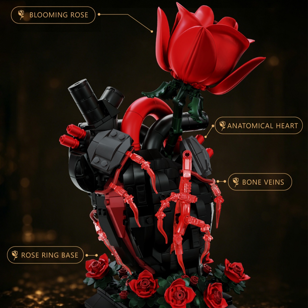 MOC Donate A Heart Flower Buil - đánh giá và giá Kids Toys Donation