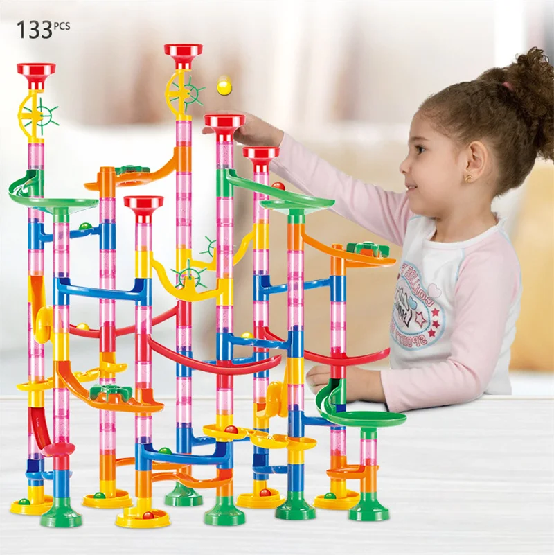 50-142PCS 3D Maze Ball Roll To - đánh giá và giá Marble Run Set