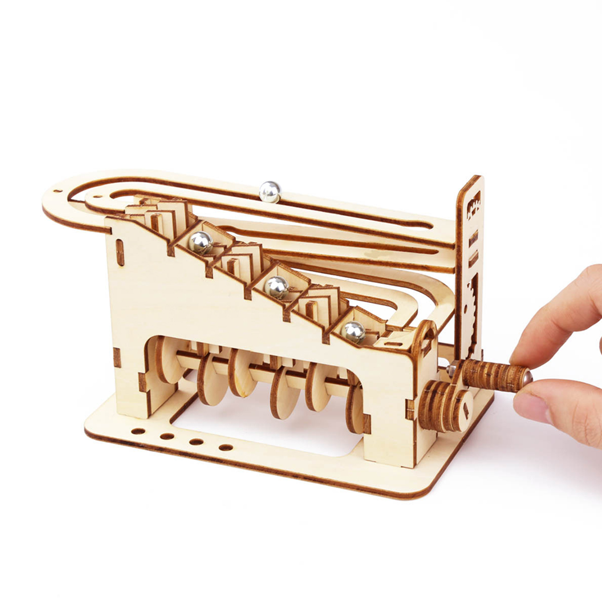 Spiral Marble Run 3D Wooden Pu - đánh giá và giá Marble Run Set