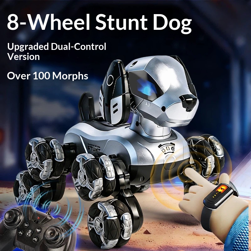 New RC Stunt Robot Dog 8 Wheel - đánh giá và giá Kids Toys Electric Car