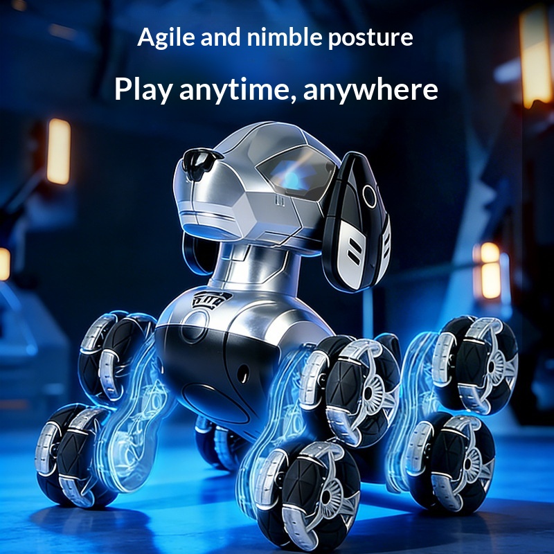 New RC Stunt Robot Dog 8 Wheel - đánh giá và giá Kids Toys Electric Car