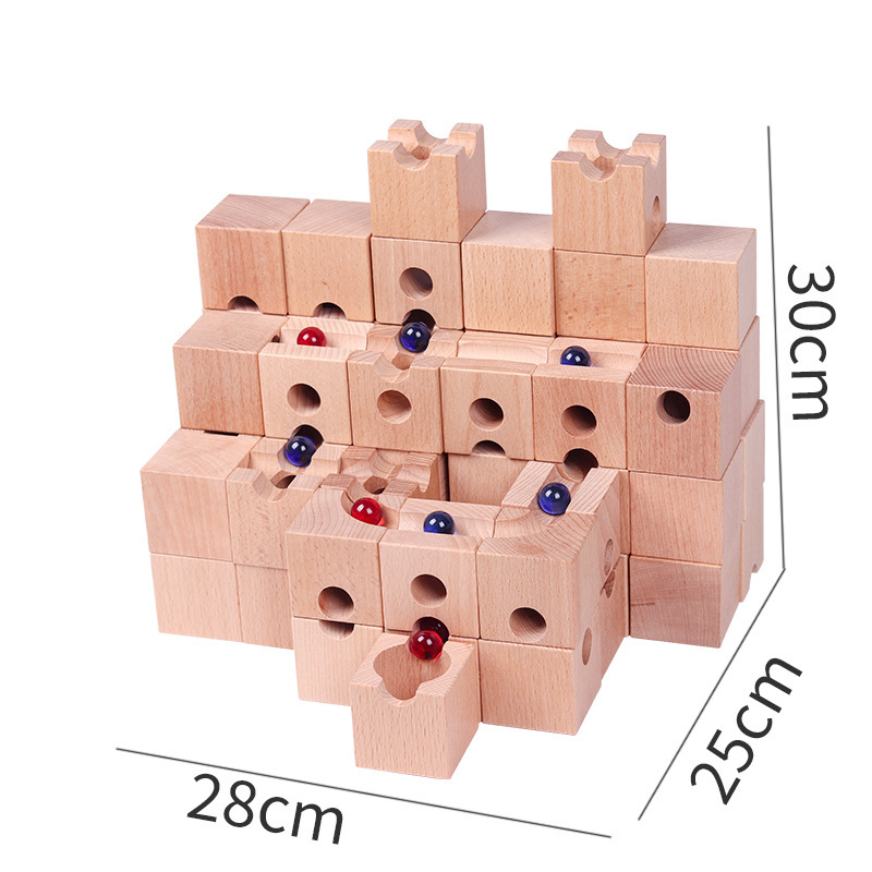 Solid Wood Marble Run Building - đánh giá và giá Marble Run Set
