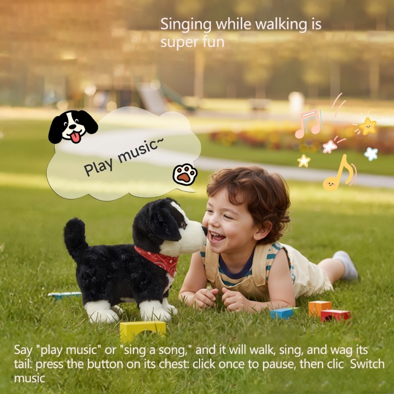Chú chó đồ chơi sang trọng mềm - đánh giá và giá Kids Toys Dog