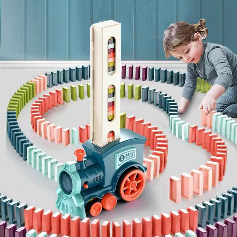 Automatic Laying Domino Train  - đánh giá và giá Kids Toys Electric Car