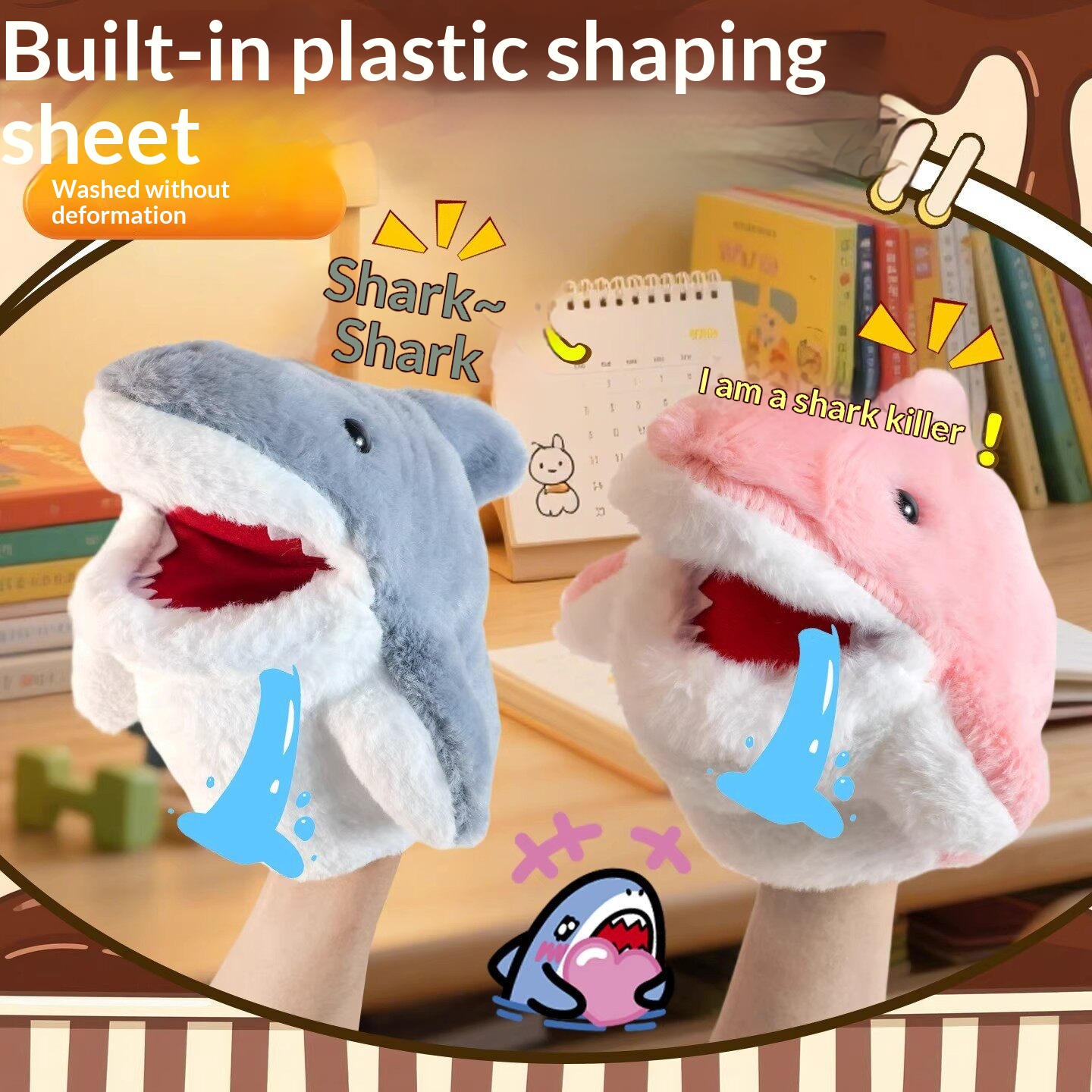 Shark Hand Puppet Plush Shark  - đánh giá và giá Soft Plush Doll