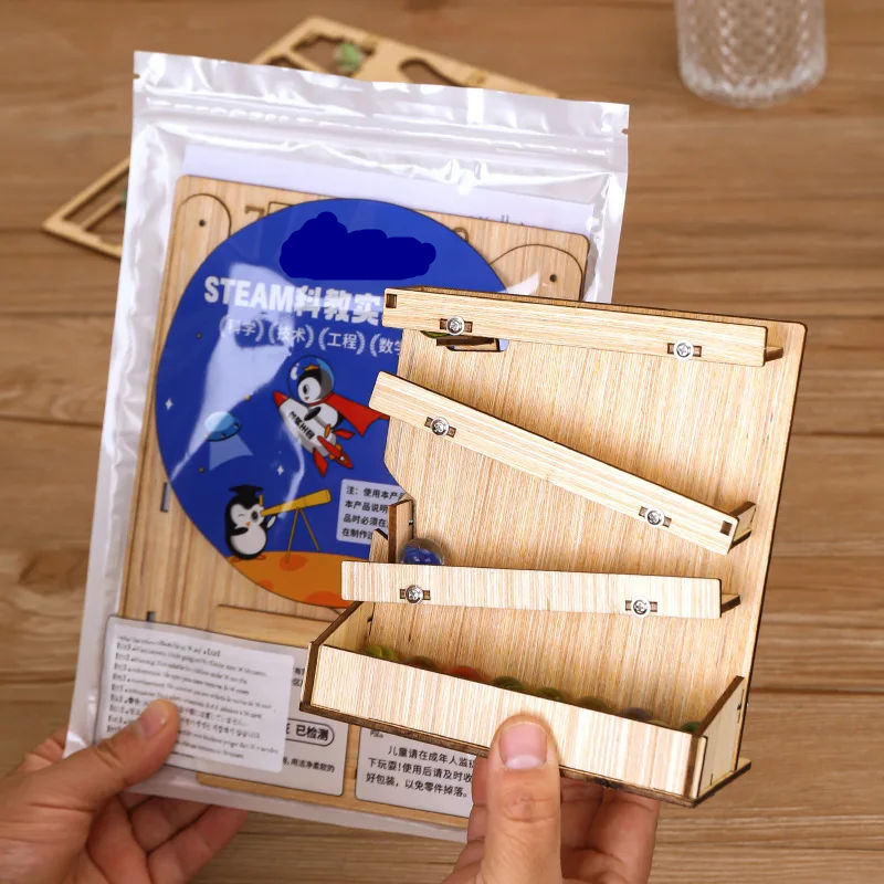 Wooden Marble Run DIY Kit, STE - đánh giá và giá Marble Run Set