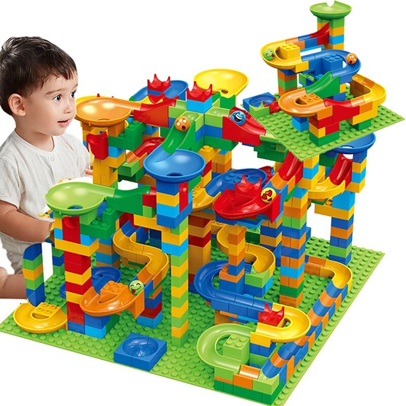 84-504PCS Marble Race Run Bloc - đánh giá và giá Marble Run Set