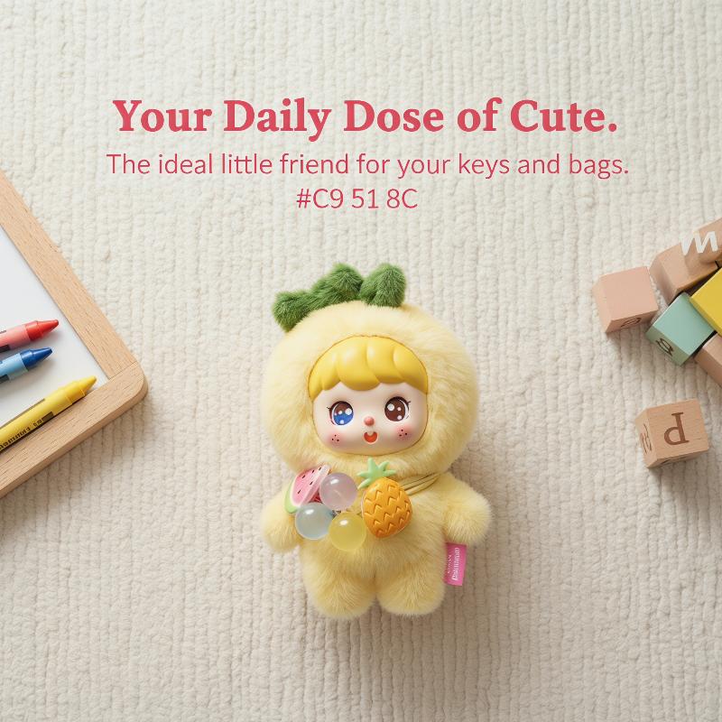Cute Fruit Plush Doll Keychain - đánh giá và giá Kids Toys Home