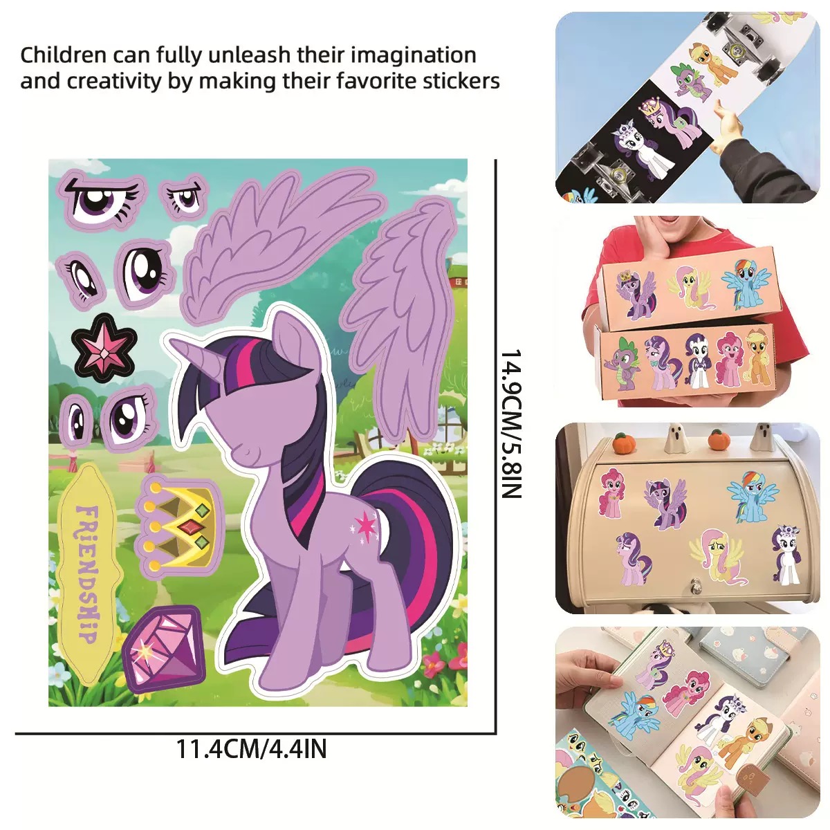 8/16PCS My Little Pony Sticker - đánh giá và giá Kids Toys Png