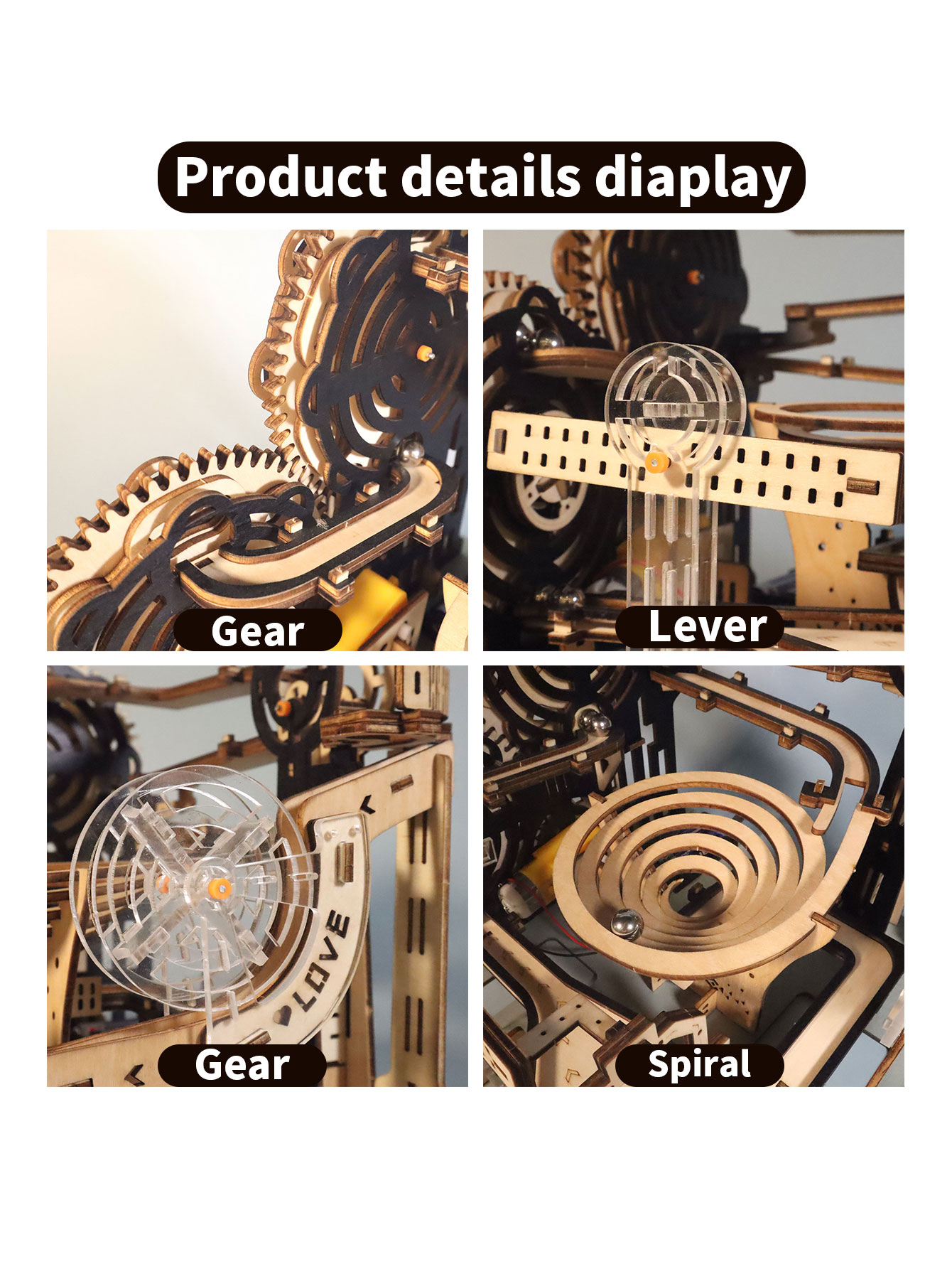 Electric 3D Wooden Puzzles Mar - đánh giá và giá Marble Run Set
