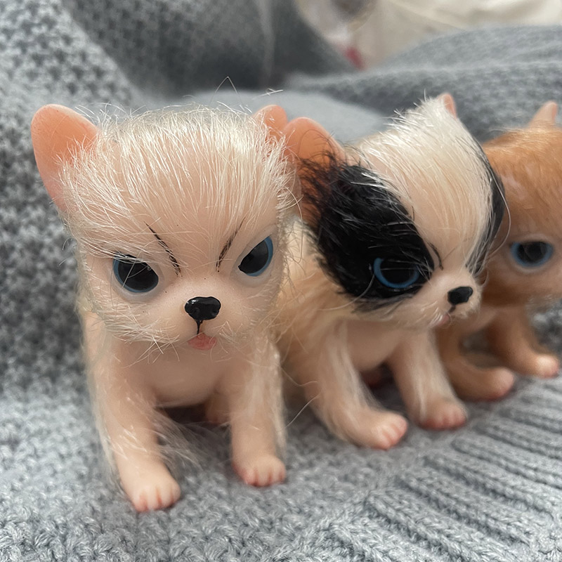 5Inch Full Body Silicone Cute  - đánh giá và giá Kids Toys Dog