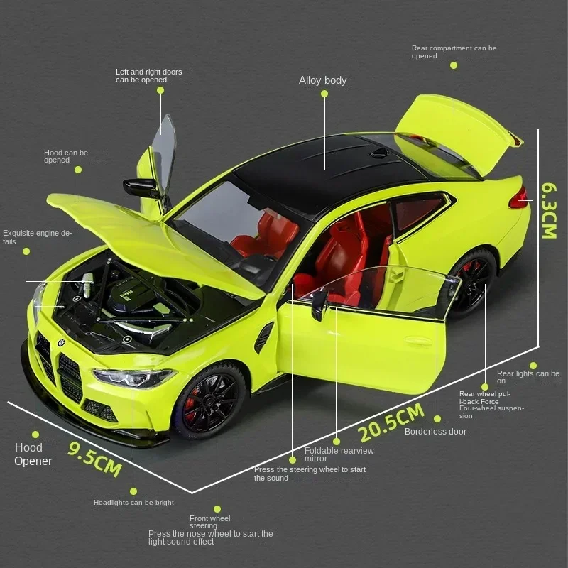 Alloy 1:24 Scale BMW M4 Sport  - đánh giá và giá Kids Toys Under 100